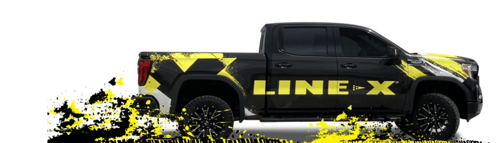 LINE-X Truck Side with Splatter